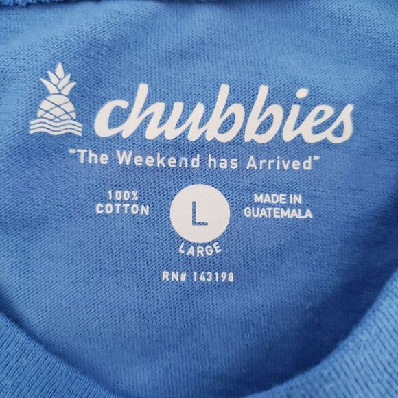 Chubbies Mens SIZE M Blue Pink T-Shirt California Short Sleeve Unisex - Picture 5 of 8